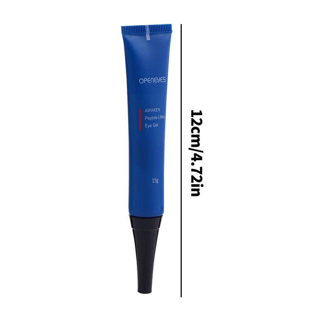 15G Openeyes Awaken Peptide Lifting Eye Gel Men Eye Cream Moisturizing under Eye Cream Fade Dark Circles and Puffiness Fine Line