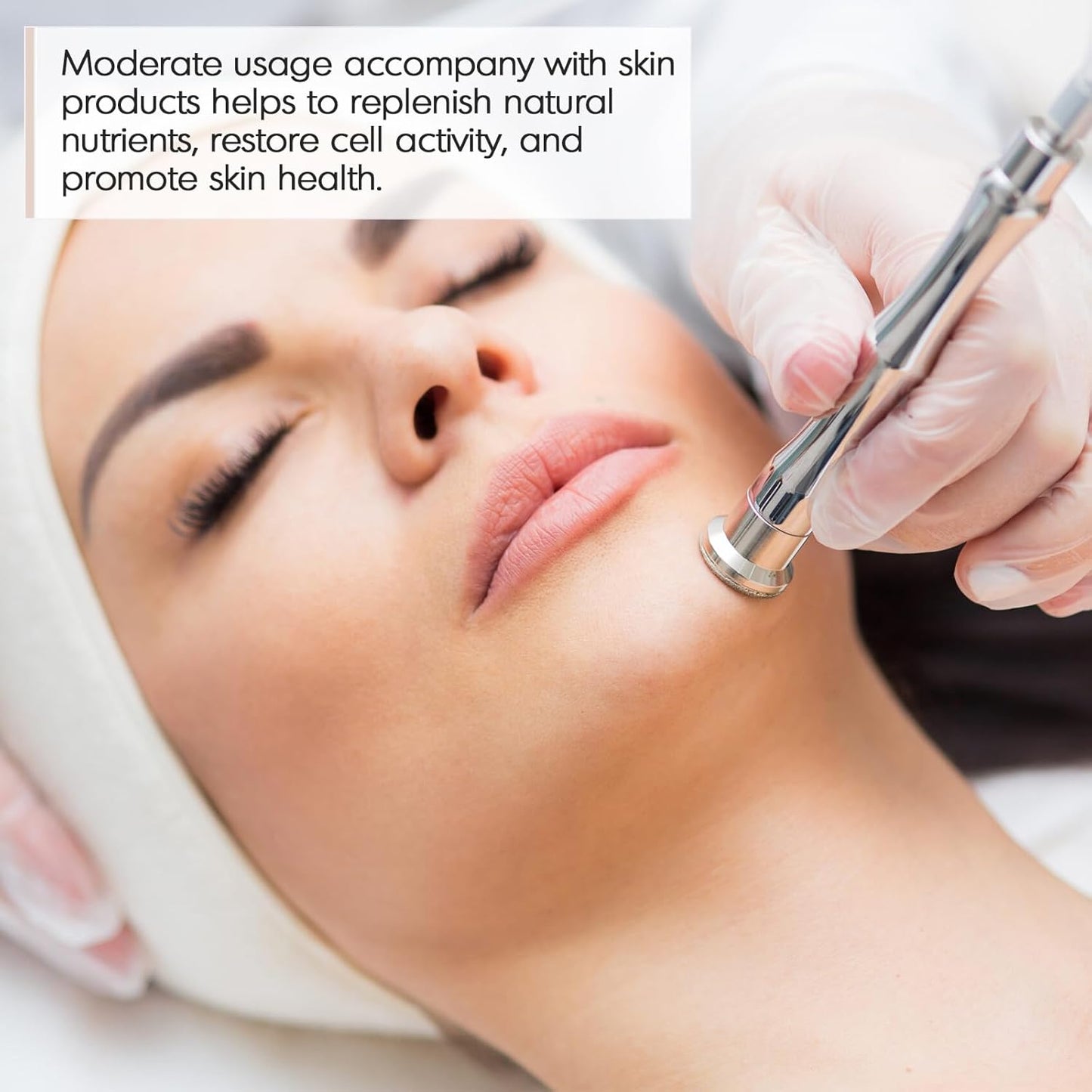 3 in 1 Diamond Face Machine for Facial Skin Care, Professional Suction Power Facial Device Equipment, 65-68Cmhg Facial Skin Care Salon Equipment