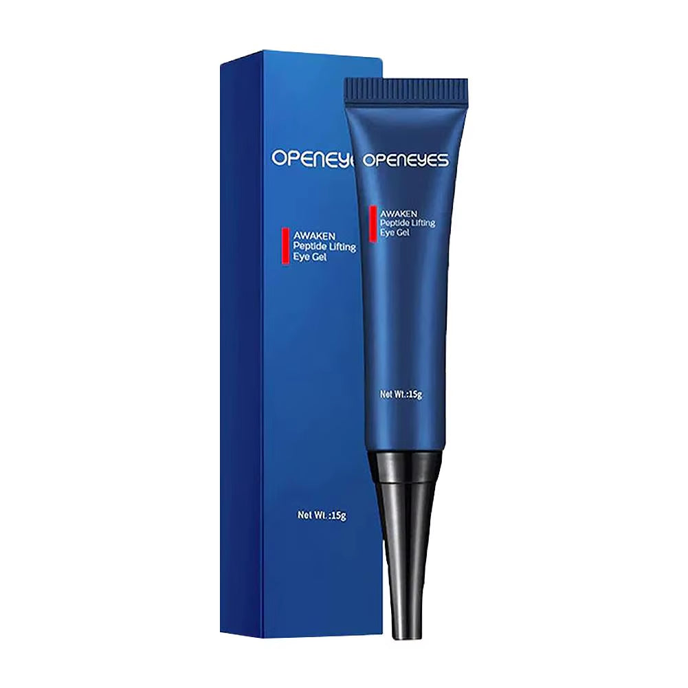 15G Openeyes Awaken Peptide Lifting Eye Gel Men Eye Cream Moisturizing under Eye Cream Fade Dark Circles and Puffiness Fine Line