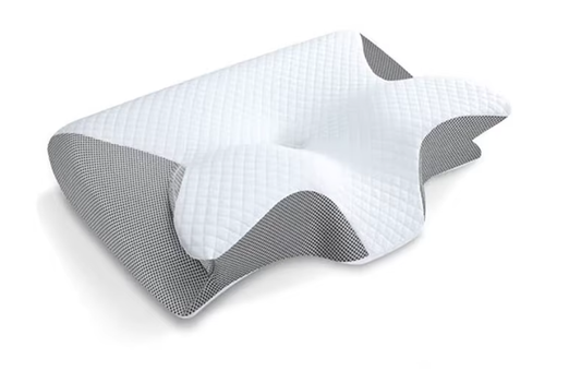1Pc Memory Foam Cervical Pillow, 2 in 1 Ergonomic Contour Orthopedic Pillow for Neck Pain, Contoured Support Pillows,Neck Pillow